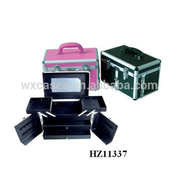 aluminum hairdressing carry cases with 2 drawers and 2 trays inside